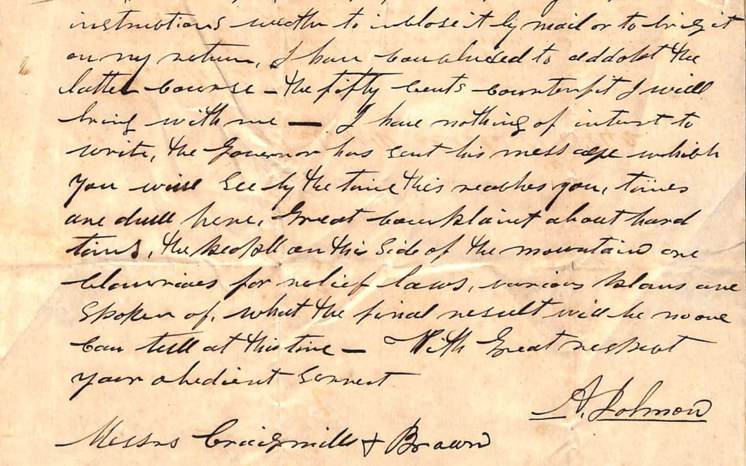 New Andrew Johnson Documents Discovered